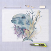 Dolphin Watercolor Seidenpapier (Handwerk)