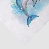 Dolphin Watercolor Seidenpapier (Ausschnitt)