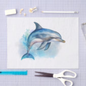 Dolphin Watercolor Seidenpapier (Handwerk)