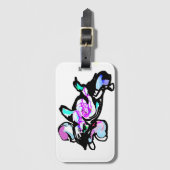 Dolphin wave fun gepäckanhänger (Vorderseite Vertikal)