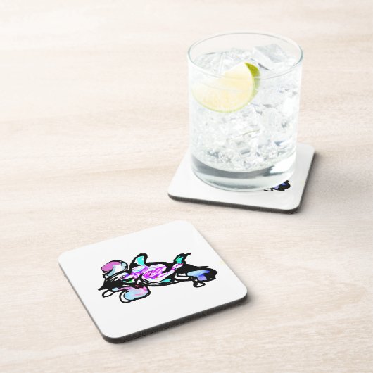 Dolphin wave fun getränkeuntersetzer (Rechte Seite)