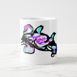 Dolphin wave fun Jumbo-Tasse