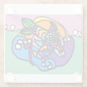 Dolphin wave  glasuntersetzer (Rückseite)