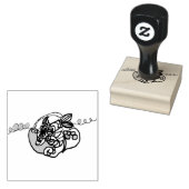 Dolphin wave  gummistempel (Stempel)