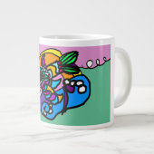 Dolphin wave  Jumbo-Tasse (Vorderseite Rechts)