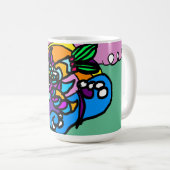 Dolphin wave  kaffeetasse (VorderseiteRechts)