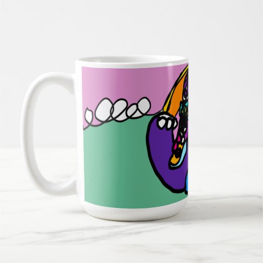 Dolphin wave  kaffeetasse (Links)