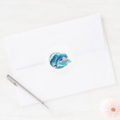 Dolphin Wave Rive Sticker (Umschlag)