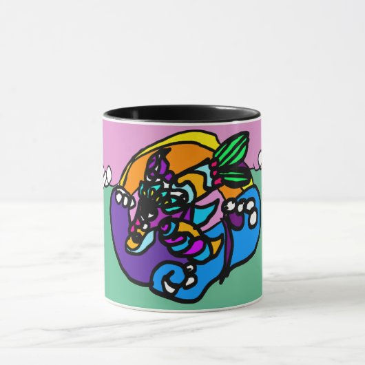Dolphin wave  tasse (Zentrum)