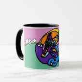 Dolphin wave  tasse (Vorderseite Links)