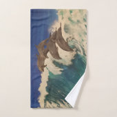 Dolphin Waves Badhandtuch Set (Handtuch)