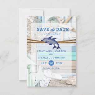 Dolphin Wedding am Strand - Save the Date