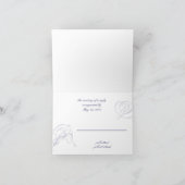 Dolphin Wedding Repair Card Einladung (Innenseite)