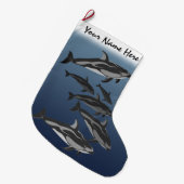Dolphin Weihnachten Strumpf Personalisierte Dolphi Großer Weihnachtsstrumpf (Vorderansicht (hängend))