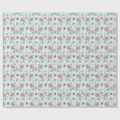 Dolphin Weihnachtswrapping Paper Geschenkpapier (Flach)