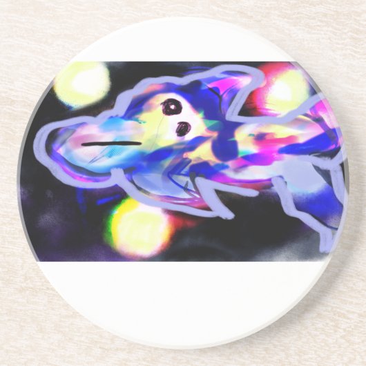 Dolphin-Welle Getränkeuntersetzer (Vorne)