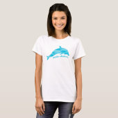 Dolphin Whisperer Blue Waves T-Shirt (Vorne ganz)