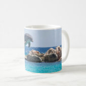 Dolphin White Coffee Tasse (VorderseiteRechts)