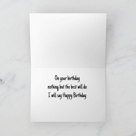 DOLPHIN WIRD "SPRECHEN" AM "GEBURTSTAG" KARTE (Innenseite)