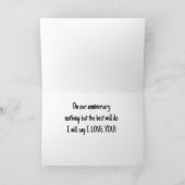 DOLPHIN WIRD ÜBER "UNSER JAHRESTAG" "SPRECHEN" KARTE (Innenseite)