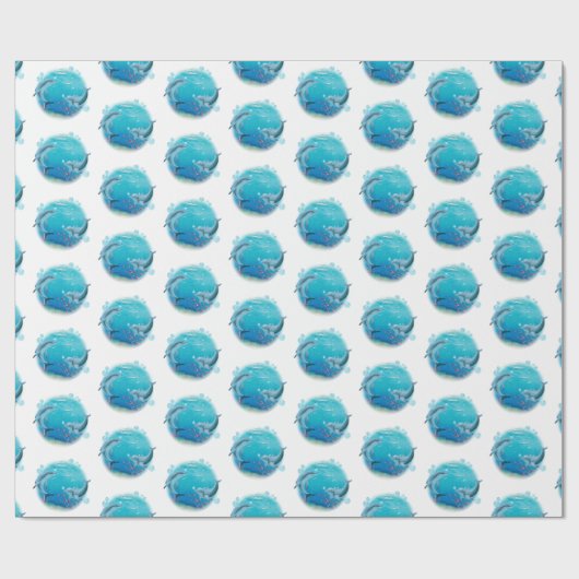 Dolphin World Geschenkpapier (Flach)