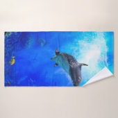 Dolphin World "WIND AUF DEM WASSER" Badehandtuch (Badehandtuch)