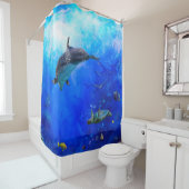 Dolphin World WIND AUF DEM WASSER Duschvorhang (Beispiel)