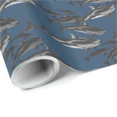 Dolphin Wrapping Paper Dolphin Weihnachtspapier Geschenkpapier (Rolleneckpunkt)