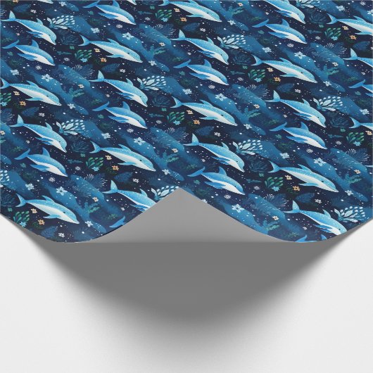 Dolphin Wrapping Paper Geschenkpapier (Ecke)
