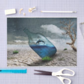 Dolphin-Wüstendekoupage-Tissue Seidenpapier (Handwerk)