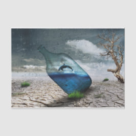 Dolphin-Wüstendekoupage-Tissue Seidenpapier