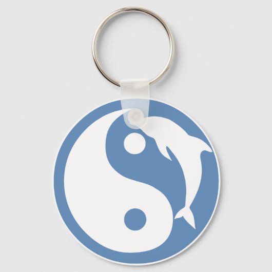 Dolphin Yin Yang Schlüsselanhänger (Vorderseite)