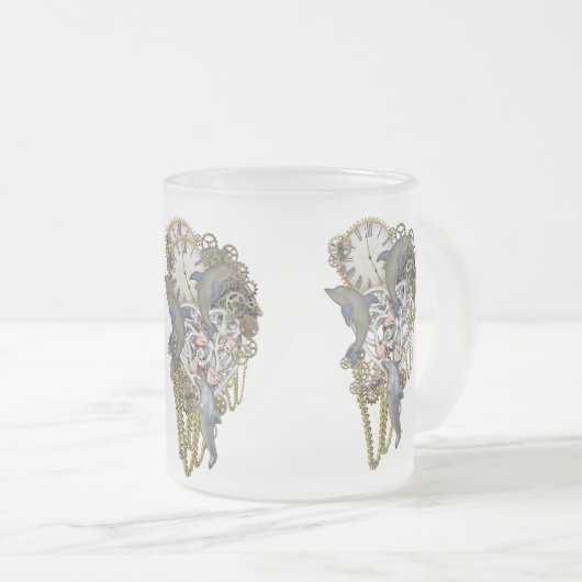 Dolphin-Zeit Mattglastasse (VorderseiteRechts)