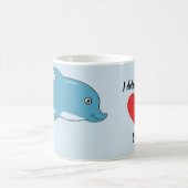 Dolphinately Liebe I Sie! Kaffeetasse (Mittel)
