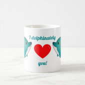 Dolphinately Liebe I Sie [kawaii Delphinpaare]! Kaffeetasse (Mittel)