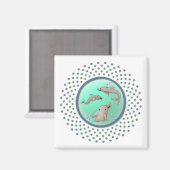 Dolphinday Magnet (Vorderseite/Rückseite)