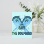DOLPHINEN gerettet Postkarte (Stehend Vorderseite)