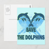 DOLPHINEN gerettet Postkarte (Vorne/Hinten)