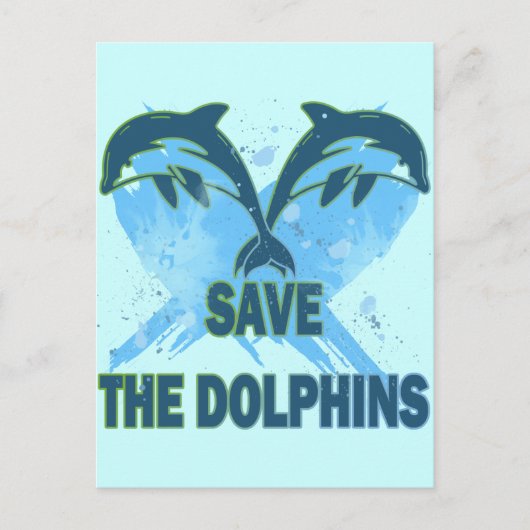 DOLPHINEN gerettet Postkarte (Vorderseite)