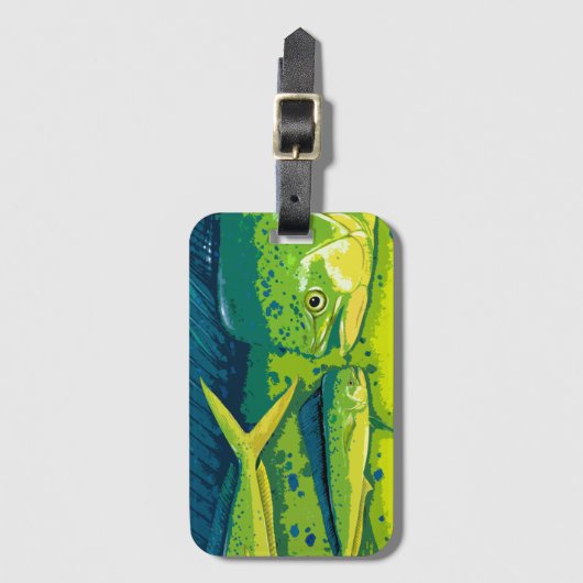 Dolphinfish-Gepäckanhänger Gepäckanhänger (Vorderseite Vertikal)