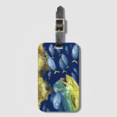 Dolphinfish (mahi mahi) Jack-Gepäck-Umbau jagend Gepäckanhänger (Vorderseite Vertikal)