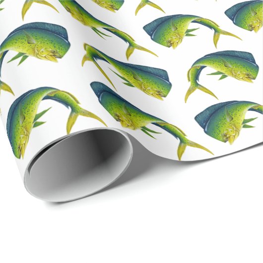 Dolphinfish-Packpapier Geschenkpapier (Rolleneckpunkt)