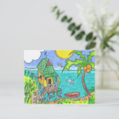 Dolphinos-Postkarte Postkarte (Stehend Vorderseite)