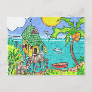 Dolphinos-Postkarte Postkarte