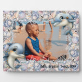 Dolphins and Seashells Kids Photo Frame Fotoplatte (Vorderseite)