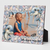 Dolphins and Seashells Kids Photo Frame Fotoplatte (Seite)