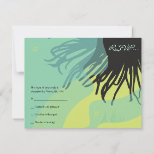 DOLPHINS Bat Mitzvah Replik Card RSVP Karte