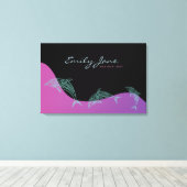 DOLPHINS Bat Mitzvah Sign in Board Leinwanddruck (Insitu (Holzboden))