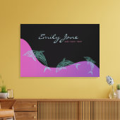 DOLPHINS Bat Mitzvah Sign in Board Leinwanddruck (Insitu (Wohnzimmer))