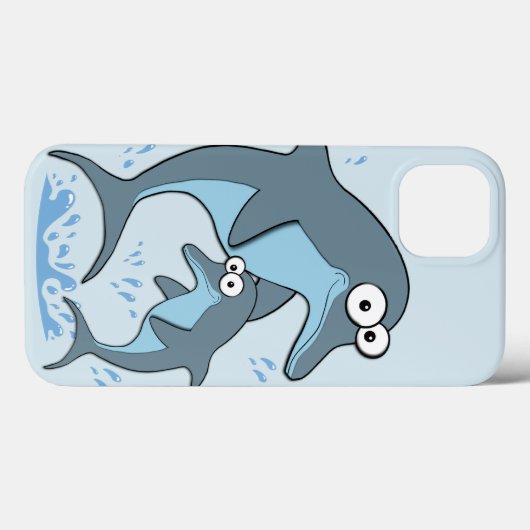 Dolphins Case-Mate iPhone Hülle (Rückseite (Horizontal))